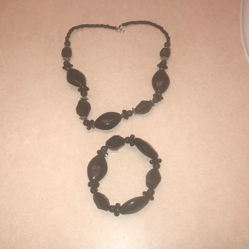 Necklace with matching bracelet